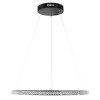 kelvo® DIAMOND KLV-101-0229 Κρεμαστό Φωτιστικό Οροφής LED 45W 4500lm 180° AC 220-240V IP20 Ρυθμιζόμενο Λευκό CCT με Χειριστήριο από 2700K έως 6000K Dimmable - Lumileds SMD Chip - Μαύρο Ματ - Μ60 x Π60 x Υ3cm - 3 Χρόνια Εγγύηση