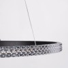 kelvo® DIAMOND KLV-101-0229 Κρεμαστό Φωτιστικό Οροφής LED 45W 4500lm 180° AC 220-240V IP20 Ρυθμιζόμενο Λευκό CCT με Χειριστήριο από 2700K έως 6000K Dimmable - Lumileds SMD Chip - Μαύρο Ματ - Μ60 x Π60 x Υ3cm - 3 Χρόνια Εγγύηση