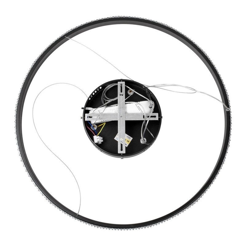 kelvo® DIAMOND KLV-101-0229 Κρεμαστό Φωτιστικό Οροφής LED 45W 4500lm 180° AC 220-240V IP20 Ρυθμιζόμενο Λευκό CCT με Χειριστήριο από 2700K έως 6000K Dimmable - Lumileds SMD Chip - Μαύρο Ματ - Μ60 x Π60 x Υ3cm - 3 Χρόνια Εγγύηση