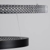kelvo® DIAMOND KLV-101-0235 Κρεμαστό Φωτιστικό Οροφής LED 75W 7500lm 360° AC 220-240V IP20 Ρυθμιζόμενο Λευκό CCT με Χειριστήριο από 2700K έως 6000K Dimmable - Lumileds SMD Chip - Μαύρο Ματ - Μ60 x Π60 x Υ40cm - 3 Χρόνια Εγγύηση