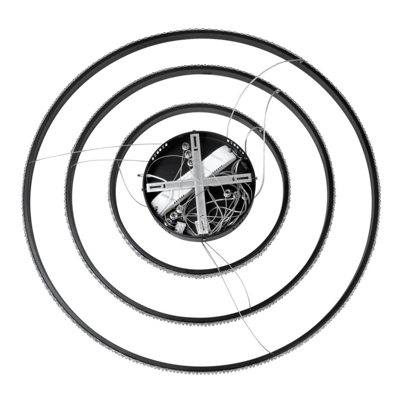 kelvo® DIAMOND KLV-101-0239 Κρεμαστό Φωτιστικό Οροφής LED 120W 12000lm 180° AC 220-240V IP20 Ρυθμιζόμενο Λευκό CCT με Χειριστήριο από 2700K έως 6000K Dimmable - Lumileds SMD Chip - Μαύρο Ματ - Μ80 x Π80 x Υ80cm - 3 Χρόνια Εγγύηση