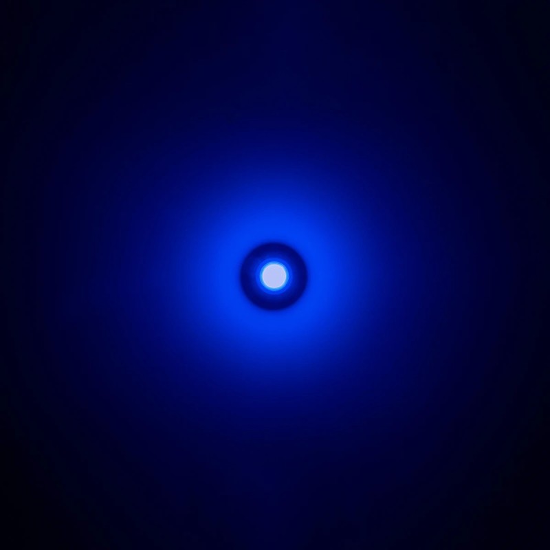 kelvo® NEXA KLV-101-0249 Φωτιστικό Τοίχου / Απλίκα LED 6W 360lm 180° AC 220-240V Αδιάβροχο IP65 Μπλε - Sanan SMD Chip & TÜV SÜD Driver - Μαύρο Ματ - Μ11 x Π8.5 x Υ11cm - 5 Χρόνια Εγγύηση