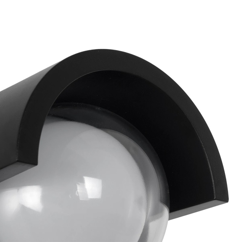 kelvo® NEXA KLV-101-0253 Φωτιστικό Τοίχου / Απλίκα LED 6W 360lm 180° AC 220-240V Αδιάβροχο IP65 Μπλε - Sanan SMD Chip & TÜV SÜD Driver - Μαύρο Ματ - Μ11 x Π9 x Υ11cm - 5 Χρόνια Εγγύηση