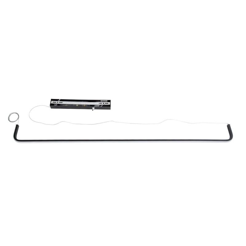 kelvo® LINARIA KLV-101-0255 Κρεμαστό Φωτιστικό Οροφής LED 36W 3600lm 180° AC 220-240V IP20 Ρυθμιζόμενο Λευκό CCT με Χειριστήριο από 2700K έως 6000K Dimmable - Lumileds SMD Chip - Μαύρο Ματ - Μ120 x Π2 x Υ10cm - 3 Χρόνια Εγγύηση