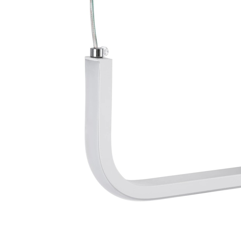 kelvo® LINARIA KLV-101-0259 Κρεμαστό Φωτιστικό Οροφής LED 72W 7200lm 180° AC 220-240V IP20 Ρυθμιζόμενο Λευκό CCT με Χειριστήριο από 2700K έως 6000K Dimmable - Lumileds SMD Chip - Λευκό Ματ - Μ130 x Π4 x Υ25cm - 3 Χρόνια Εγγύηση