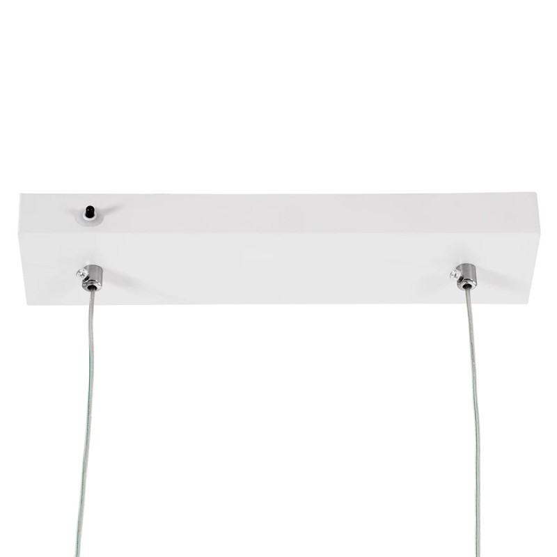 kelvo® LINARIA KLV-101-0259 Κρεμαστό Φωτιστικό Οροφής LED 72W 7200lm 180° AC 220-240V IP20 Ρυθμιζόμενο Λευκό CCT με Χειριστήριο από 2700K έως 6000K Dimmable - Lumileds SMD Chip - Λευκό Ματ - Μ130 x Π4 x Υ25cm - 3 Χρόνια Εγγύηση