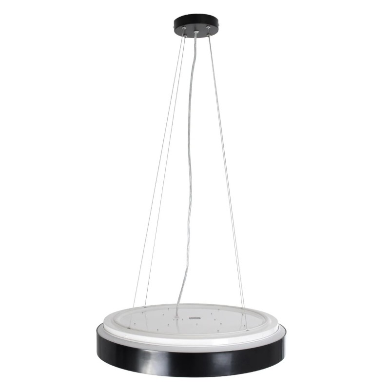 kelvo® BARCHETTA KLV-101-0266 Κρεμαστό Φωτιστικό Οροφής LED 72W 7200lm 120° AC 220-240V IP20 Ρυθμιζόμενο Λευκό CCT με Χειριστήριο από 2700K έως 6000K Dimmable - Lumileds SMD Chip - Μαύρο & Σαμπανιζέ Χρυσό Ματ - Μ48 x Π48 x Υ8.2cm - 3 Χρόνια Εγγύηση