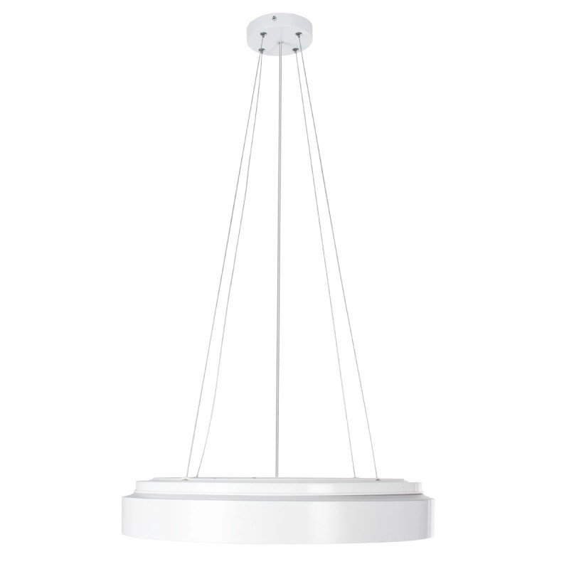 kelvo® BARCHETTA KLV-101-0267 Κρεμαστό Φωτιστικό Οροφής LED 72W 7200lm 120° AC 220-240V IP20 Ρυθμιζόμενο Λευκό CCT με Χειριστήριο από 2700K έως 6000K Dimmable - Lumileds SMD Chip - Λευκό & Σαμπανιζέ Χρυσό Ματ - Μ48 x Π48 x Υ8.2cm - 3 Χρόνια Εγγύηση