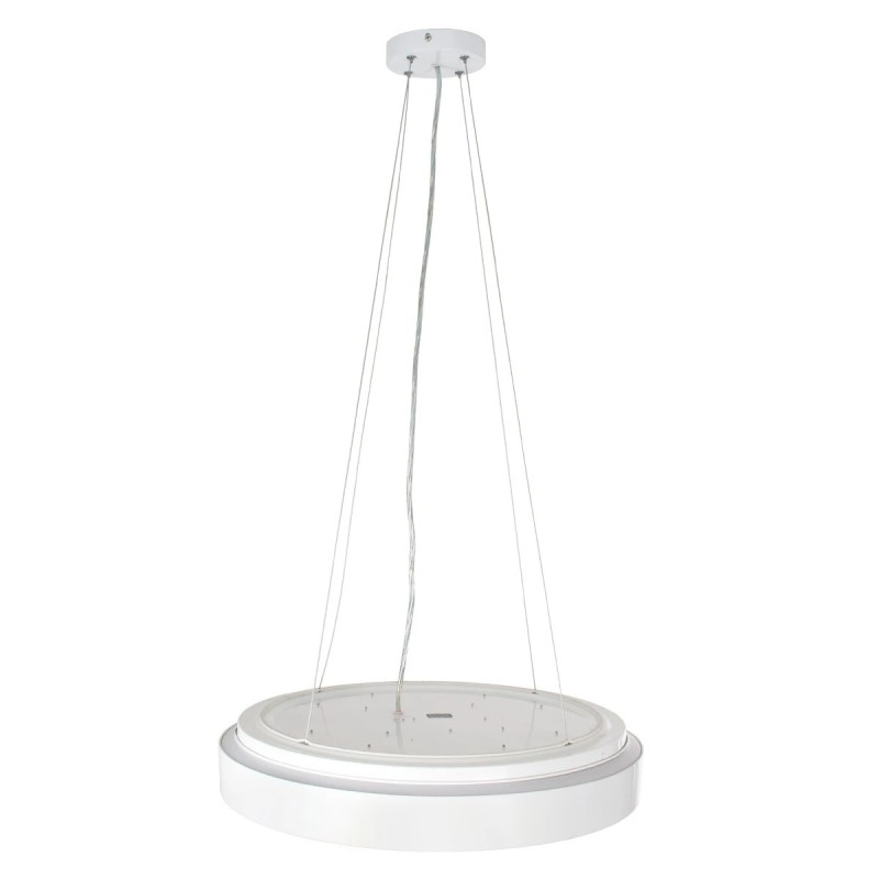 kelvo® BARCHETTA KLV-101-0267 Κρεμαστό Φωτιστικό Οροφής LED 72W 7200lm 120° AC 220-240V IP20 Ρυθμιζόμενο Λευκό CCT με Χειριστήριο από 2700K έως 6000K Dimmable - Lumileds SMD Chip - Λευκό & Σαμπανιζέ Χρυσό Ματ - Μ48 x Π48 x Υ8.2cm - 3 Χρόνια Εγγύηση