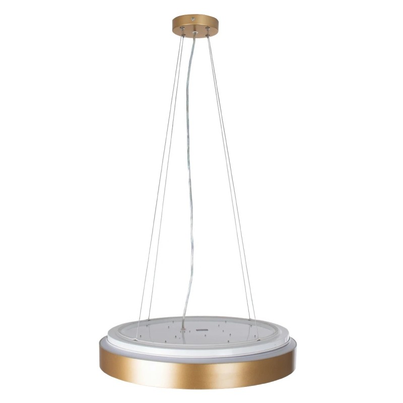 kelvo® BARCHETTA KLV-101-0268 Κρεμαστό Φωτιστικό Οροφής LED 72W 7200lm 120° AC 220-240V IP20 Ρυθμιζόμενο Λευκό CCT με Χειριστήριο από 2700K έως 6000K Dimmable - Lumileds SMD Chip - Σαμπανιζέ Χρυσό Ματ - Μ48 x Π48 x Υ8.2cm - 3 Χρόνια Εγγύηση