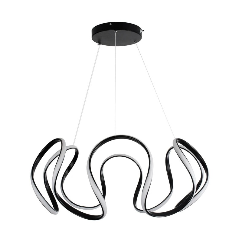 kelvo® TARANTULA KLV-101-0269 Κρεμαστό Φωτιστικό Οροφής LED 120W 12000lm 360° AC 220-240V IP20 Ρυθμιζόμενο Λευκό CCT με Χειριστήριο από 2700K έως 6000K Dimmable - Lumileds SMD Chip - Μαύρο Ματ - Μ78 x Π78 x Υ31.5cm - 3 Χρόνια Εγγύηση