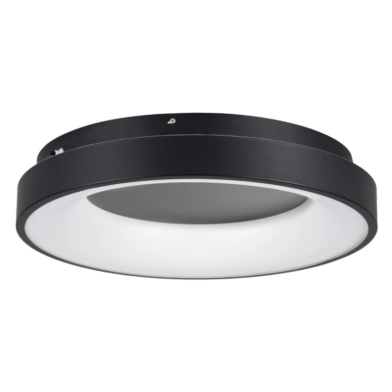 kelvo® SALEM KLV-101-0277 Φωτιστικό Οροφής LED 75W 7500lm 120° AC 220-240V IP20 Ρυθμιζόμενο Λευκό CCT με Χειριστήριο από 2700K έως 6000K Dimmable - Lumileds SMD Chip - Μαύρο Ματ - Μ45 x Π45 x Υ9.5cm - 3 Χρόνια Εγγύηση