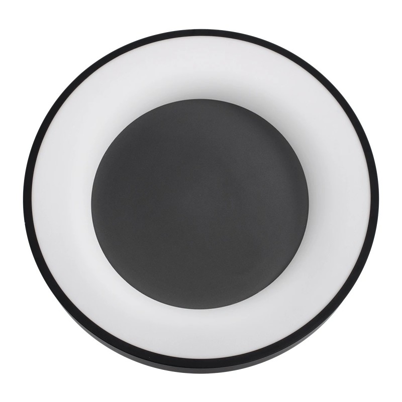 kelvo® SALEM KLV-101-0277 Φωτιστικό Οροφής LED 75W 7500lm 120° AC 220-240V IP20 Ρυθμιζόμενο Λευκό CCT με Χειριστήριο από 2700K έως 6000K Dimmable - Lumileds SMD Chip - Μαύρο Ματ - Μ45 x Π45 x Υ9.5cm - 3 Χρόνια Εγγύηση