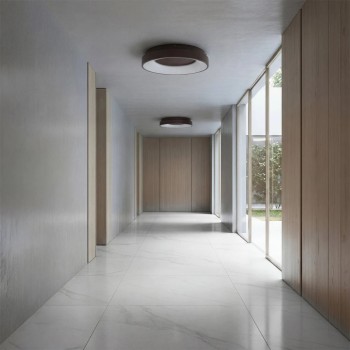 kelvo® SALEM KLV-101-0280 Φωτιστικό Οροφής LED 75W 7500lm 120° AC 220-240V IP20 Ρυθμιζόμενο Λευκό CCT με Χειριστήριο από 2700K έως 6000K Dimmable - Lumileds SMD Chip - Καφέ Ματ - Μ45 x Π45 x Υ9.5cm - 3 Χρόνια Εγγύηση