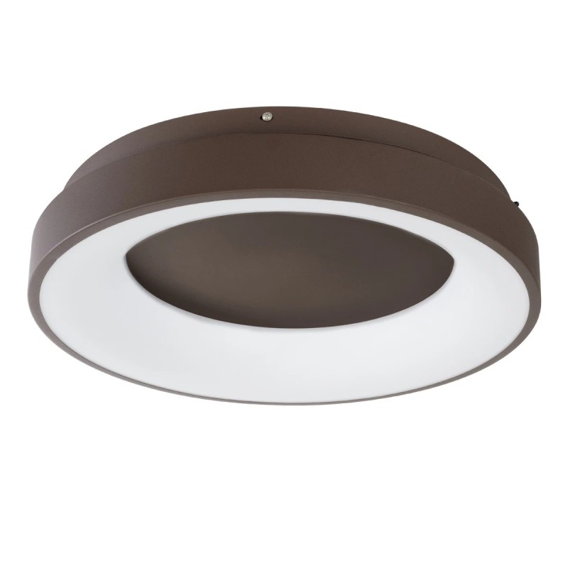 kelvo® SALEM KLV-101-0280 Φωτιστικό Οροφής LED 75W 7500lm 120° AC 220-240V IP20 Ρυθμιζόμενο Λευκό CCT με Χειριστήριο από 2700K έως 6000K Dimmable - Lumileds SMD Chip - Καφέ Ματ - Μ45 x Π45 x Υ9.5cm - 3 Χρόνια Εγγύηση