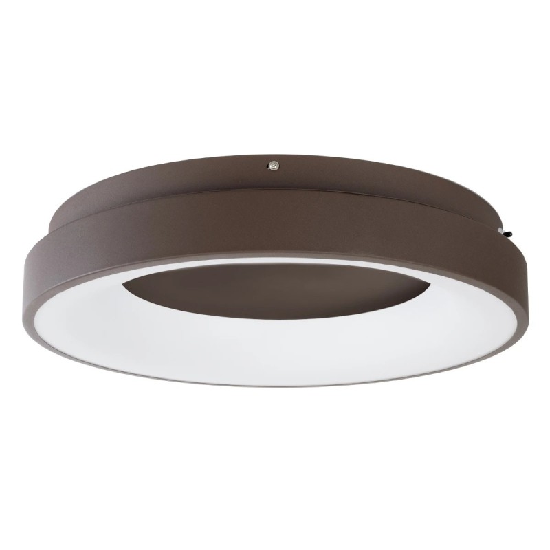 kelvo® SALEM KLV-101-0280 Φωτιστικό Οροφής LED 75W 7500lm 120° AC 220-240V IP20 Ρυθμιζόμενο Λευκό CCT με Χειριστήριο από 2700K έως 6000K Dimmable - Lumileds SMD Chip - Καφέ Ματ - Μ45 x Π45 x Υ9.5cm - 3 Χρόνια Εγγύηση