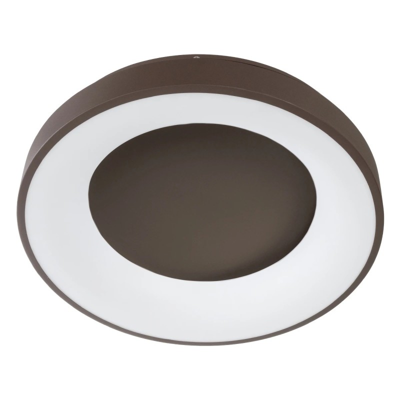 kelvo® SALEM KLV-101-0280 Φωτιστικό Οροφής LED 75W 7500lm 120° AC 220-240V IP20 Ρυθμιζόμενο Λευκό CCT με Χειριστήριο από 2700K έως 6000K Dimmable - Lumileds SMD Chip - Καφέ Ματ - Μ45 x Π45 x Υ9.5cm - 3 Χρόνια Εγγύηση