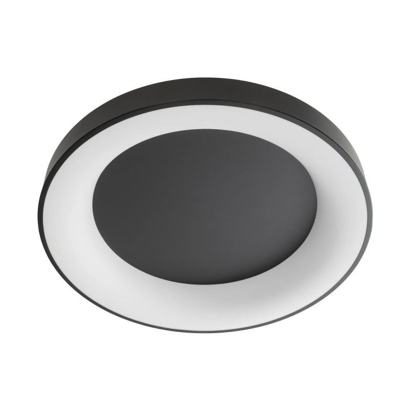 kelvo® SALEM KLV-101-0281 Φωτιστικό Οροφής LED 105W 10500lm 120° AC 220-240V IP20 Ρυθμιζόμενο Λευκό CCT με Χειριστήριο από 2700K έως 6000K Dimmable - Lumileds SMD Chip - Μαύρο Ματ - Μ60 x Π60 x Υ9.5cm - 3 Χρόνια Εγγύηση