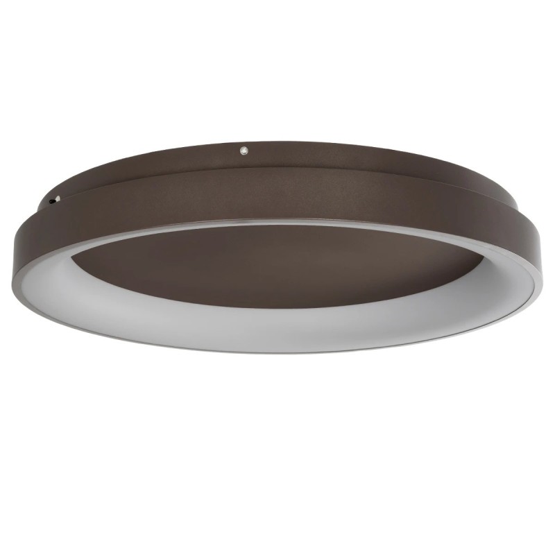 kelvo® SALEM KLV-101-0284 Φωτιστικό Οροφής LED 105W 10500lm 120° AC 220-240V IP20 Ρυθμιζόμενο Λευκό CCT με Χειριστήριο από 2700K έως 6000K Dimmable - Lumileds SMD Chip - Καφέ Ματ - Μ60 x Π60 x Υ9.5cm - 3 Χρόνια Εγγύηση