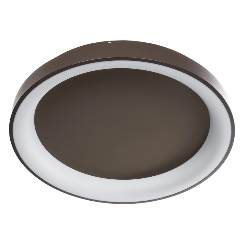 kelvo® SALEM KLV-101-0284 Φωτιστικό Οροφής LED 105W 10500lm 120° AC 220-240V IP20 Ρυθμιζόμενο Λευκό CCT με Χειριστήριο από 2700K έως 6000K Dimmable - Lumileds SMD Chip - Καφέ Ματ - Μ60 x Π60 x Υ9.5cm - 3 Χρόνια Εγγύηση