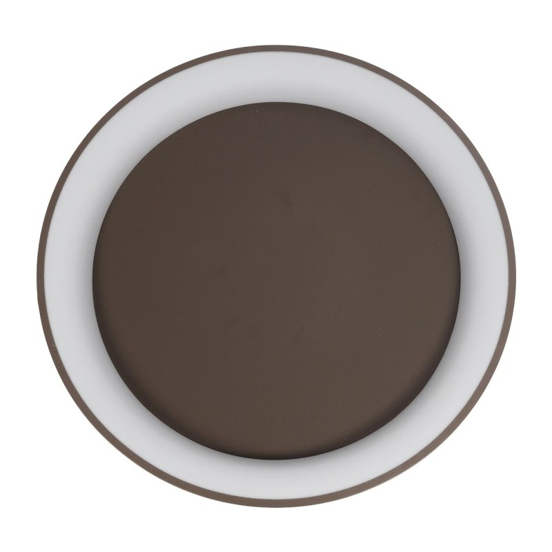 kelvo® SALEM KLV-101-0284 Φωτιστικό Οροφής LED 105W 10500lm 120° AC 220-240V IP20 Ρυθμιζόμενο Λευκό CCT με Χειριστήριο από 2700K έως 6000K Dimmable - Lumileds SMD Chip - Καφέ Ματ - Μ60 x Π60 x Υ9.5cm - 3 Χρόνια Εγγύηση