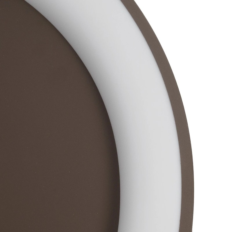 kelvo® SALEM KLV-101-0284 Φωτιστικό Οροφής LED 105W 10500lm 120° AC 220-240V IP20 Ρυθμιζόμενο Λευκό CCT με Χειριστήριο από 2700K έως 6000K Dimmable - Lumileds SMD Chip - Καφέ Ματ - Μ60 x Π60 x Υ9.5cm - 3 Χρόνια Εγγύηση