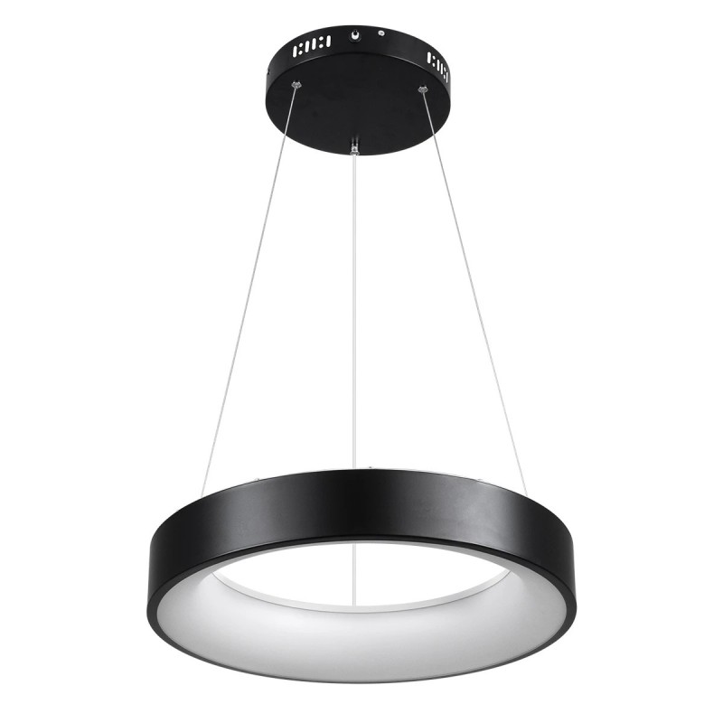 kelvo® SALEM KLV-101-0285 Κρεμαστό Φωτιστικό Οροφής LED 75W 7500lm 120° AC 220-240V IP20 Ρυθμιζόμενο Λευκό CCT με Χειριστήριο από 2700K έως 6000K Dimmable - Lumileds SMD Chip - Μαύρο Ματ - Μ45 x Π45 x Υ6cm - 3 Χρόνια Εγγύηση