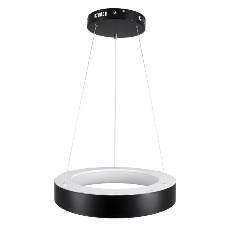 kelvo® SALEM KLV-101-0285 Κρεμαστό Φωτιστικό Οροφής LED 75W 7500lm 120° AC 220-240V IP20 Ρυθμιζόμενο Λευκό CCT με Χειριστήριο από 2700K έως 6000K Dimmable - Lumileds SMD Chip - Μαύρο Ματ - Μ45 x Π45 x Υ6cm - 3 Χρόνια Εγγύηση