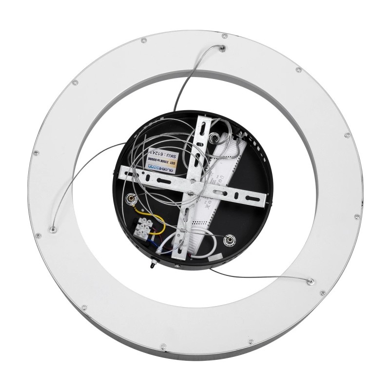 kelvo® SALEM KLV-101-0285 Κρεμαστό Φωτιστικό Οροφής LED 75W 7500lm 120° AC 220-240V IP20 Ρυθμιζόμενο Λευκό CCT με Χειριστήριο από 2700K έως 6000K Dimmable - Lumileds SMD Chip - Μαύρο Ματ - Μ45 x Π45 x Υ6cm - 3 Χρόνια Εγγύηση
