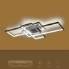 kelvo® QUADRA KLV-101-0293 Φωτιστικό Οροφής LED 100W 10000lm 120° AC 220-240V IP20 Ρυθμιζόμενο Λευκό CCT με Χειριστήριο από 2700K έως 6000K Dimmable - Lumileds SMD Chip - Μαύρο Ματ - Μ85 x Π45 x Υ9cm - 3 Χρόνια Εγγύηση