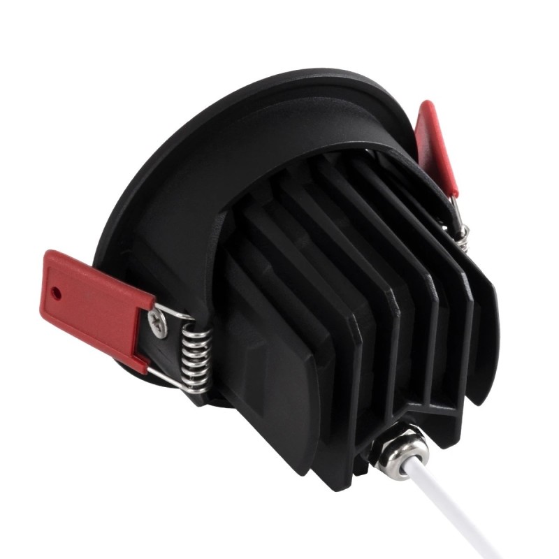 kelvo® LEO KLV-101-0311 Χωνευτό Κινούμενο Φωτιστικό Downlight Σποτ με Honeycomb Anti-Glare Reflector LED 10W 1250lm 38° AC 220-240V IP20 Θερμό Λευκό 2700K - Bridgelux COB Chip & TÜV SÜD Driver - Μαύρο Ματ - Μ8.5 x Π8.5 x Υ6.6cm / Q7.5cm - 5 Χρόνια Εγγ