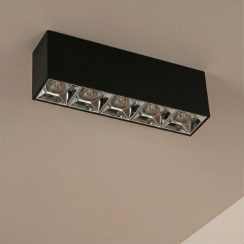 kelvo® LUMINAR KLV-101-0333 Φωτιστικό Downlight Σποτ LED 20W 2800lm 36° AC 220-240V IP20 Φυσικό Λευκό 4500K - Osram SMD Chip & TÜV SÜD Driver - Μαύρο Ματ - Μ19.5 x Π4.2 x Υ6.6cm - 5 Χρόνια Εγγύηση