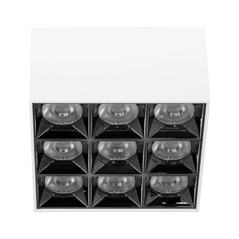 kelvo® LUMINAR KLV-101-0342 Φωτιστικό Downlight Σποτ LED 30W 4200lm 36° AC 220-240V IP20 Φυσικό Λευκό 4500K - Osram SMD Chip & TÜV SÜD Driver - Λευκό Ματ - Μ12 x Π12 x Υ6.6cm - 5 Χρόνια Εγγύηση