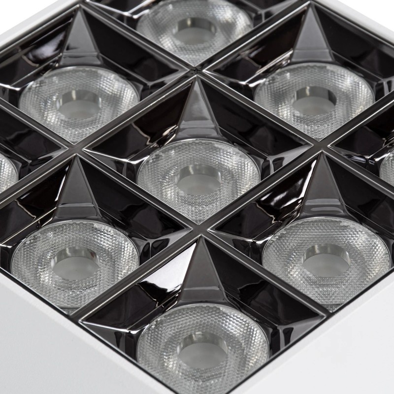 kelvo® LUMINAR KLV-101-0342 Φωτιστικό Downlight Σποτ LED 30W 4200lm 36° AC 220-240V IP20 Φυσικό Λευκό 4500K - Osram SMD Chip & TÜV SÜD Driver - Λευκό Ματ - Μ12 x Π12 x Υ6.6cm - 5 Χρόνια Εγγύηση