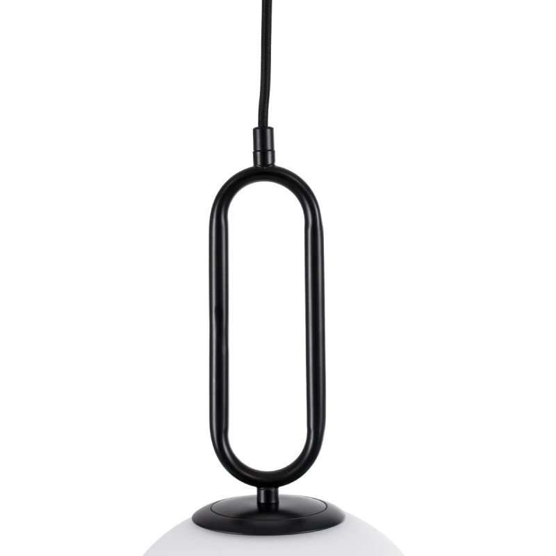 kelvo® BELLISSIMO KLV-101-0373 Κρεμαστό Φωτιστικό Οροφής για Λάμπα με Ντουί E27 AC 220-240V IP20 - Μαύρο Ματ & Λευκό - Μ20 x Π20 x Υ42cm