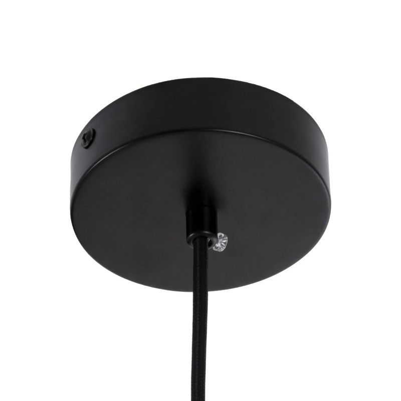 kelvo® BELLISSIMO KLV-101-0373 Κρεμαστό Φωτιστικό Οροφής για Λάμπα με Ντουί E27 AC 220-240V IP20 - Μαύρο Ματ & Λευκό - Μ20 x Π20 x Υ42cm