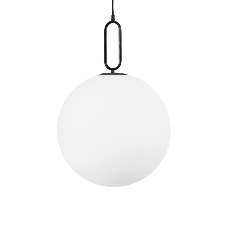 kelvo® BELLISSIMO KLV-101-0375 Κρεμαστό Φωτιστικό Οροφής για Λάμπα με Ντουί E27 AC 220-240V IP20 - Μαύρο Ματ & Λευκό - Μ40 x Π40 x Υ62cm