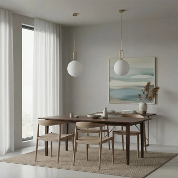 kelvo® BELLISSIMO KLV-101-0377 Κρεμαστό Φωτιστικό Οροφής για Λάμπα με Ντουί E27 AC 220-240V IP20 - Χρυσό Βούρτσας Πλατίνα & Λευκό - Μ30 x Π30 x Υ52cm