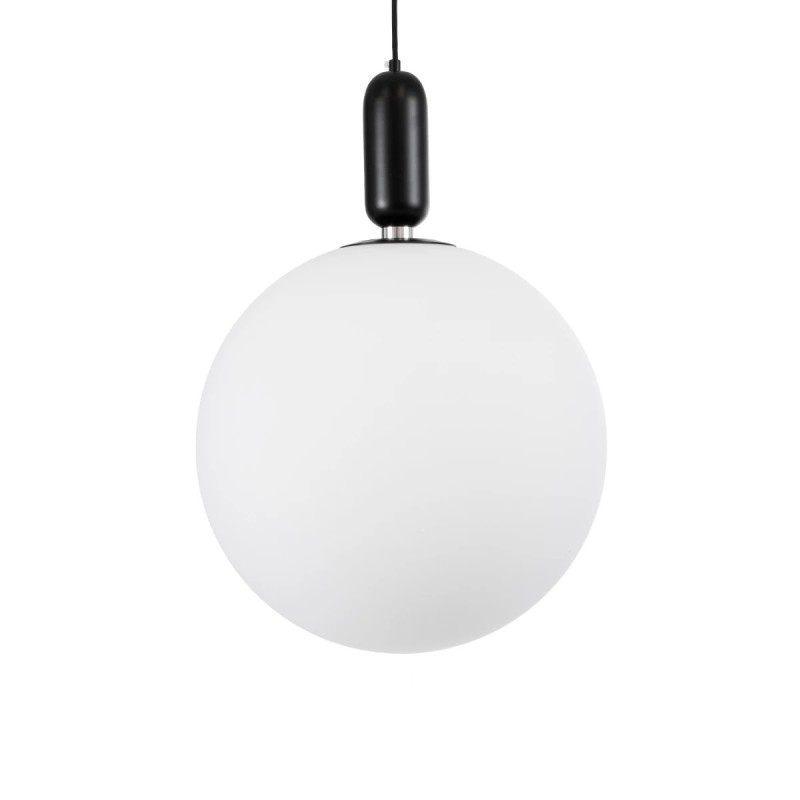 kelvo® ESTETICO KLV-101-0381 Κρεμαστό Φωτιστικό Οροφής για Λάμπα με Ντουί E27 AC 220-240V IP20 - Μαύρο Ματ & Λευκό - Μ40 x Π40 x Υ58cm