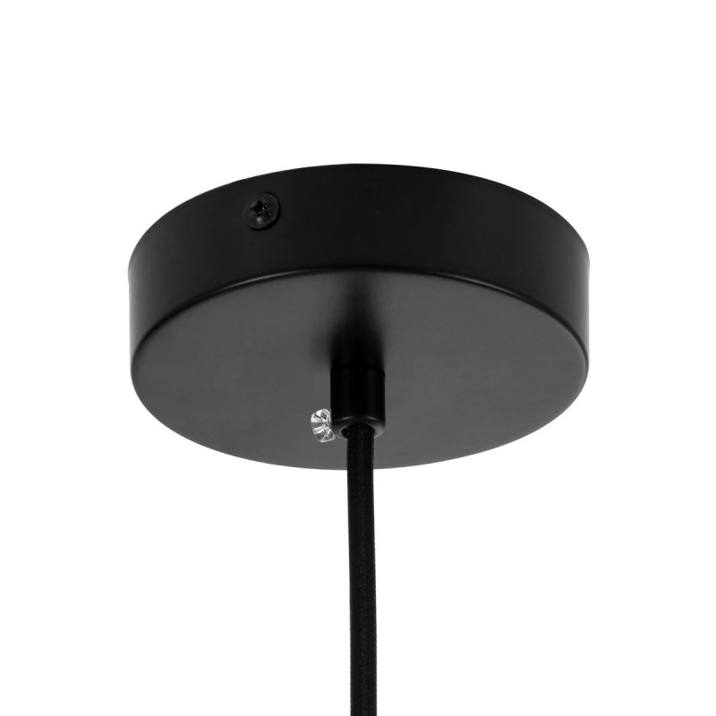 kelvo® ESTETICO KLV-101-0381 Κρεμαστό Φωτιστικό Οροφής για Λάμπα με Ντουί E27 AC 220-240V IP20 - Μαύρο Ματ & Λευκό - Μ40 x Π40 x Υ58cm