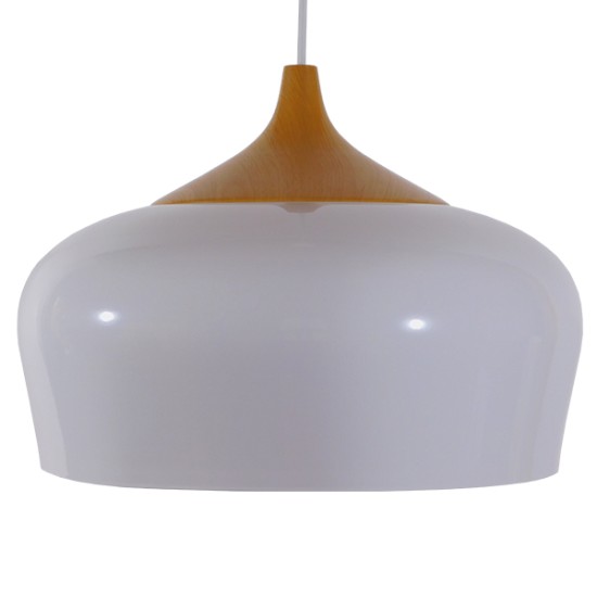 GLOBOSTAR® VILI 01260 Μοντέρνο Κρεμαστό Φωτιστικό Οροφής με Ντουί 1 x E27 AC 220-240V IP20 - Λευκό & Μπεζ - Μ35 x Π35 x Υ27cm GLOBOSTAR® VILI 01260 Μοντέρνο Κρεμαστό Φωτιστικό Οροφής με Ντουί 1 x E27 AC 220-240V IP20 - Λευκό & Μπεζ - Μ35 x Π35 x Υ27cm