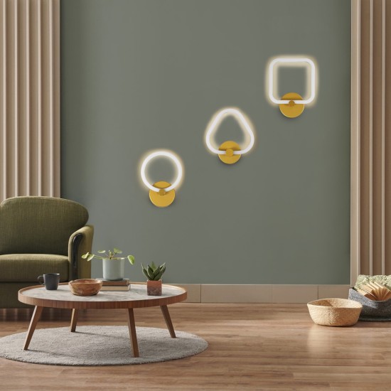 GloboStar® MATILDA 61340 Φωτιστικό Τοίχου - Απλίκα Design LED CCT 8W 960lm 360° AC 220-240V - Εναλλαγή Φωτισμού μέσω Διακόπτη On/Off All In One Ψυχρό 6000k+Φυσικό 4500k+Θερμό 2700k Μ20 x Π5 x Υ25.5cm - Χρυσό - 3 Years Warranty GloboStar® MATILDA 61340 Φωτιστικό Τοίχου - Απλίκα Design LED CCT 8W 960lm 360° AC 220-240V - Εναλλαγή Φωτισμού μέσω Διακόπτη On/Off All In One Ψυχρό 6000k+Φυσικό 4500k+Θερμό 2700k Μ20 x Π5 x Υ25.5cm - Χρυσό - 3 Years Warranty
