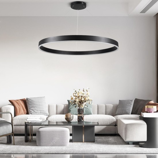 GLOBOSTAR® VENOM 61182 Μοντέρνο Κρεμαστό Φωτιστικό Οροφής LED 75W 8818lm 120° AC 220-240V IP20 Ρυθμιζόμενο Λευκό CCT με Χειριστήριο από 2700K έως 6000K Dimmable - Lumileds SMD Chip - Μαύρο Ματ - Μ100 x Π100 x Υ6.5cm - 3 Χρόνια Εγγύηση GLOBOSTAR® VENOM 61182 Μοντέρνο Κρεμαστό Φωτιστικό Οροφής LED 75W 8818lm 120° AC 220-240V IP20 Ρυθμιζόμενο Λευκό CCT με Χειριστήριο από 2700K έως 6000K Dimmable - Lumileds SMD Chip - Μαύρο Ματ - Μ100 x Π100 x Υ6.5cm - 3 Χρόνια Εγγύηση