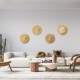 GloboStar® COLOMBO 02283 Boho Επιτοίχιο Φωτιστικό Απλίκα Μονόφωτο 1 x E27 IP20 Μπεζ Ράφια - Μ40 x Π40 x Υ9cm GloboStar® COLOMBO 02283 Boho Επιτοίχιο Φωτιστικό Απλίκα Μονόφωτο 1 x E27 IP20 Μπεζ Ράφια - Μ40 x Π40 x Υ9cm