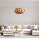 GloboStar® SARDIGNA 02218 Boho Κρεμαστό Φωτιστικό Πλέγμα Μονόφωτο 1 x E27 IP20 Καφέ Ξύλο - Μ60 x Π60 x Υ30cm GloboStar® SARDIGNA 02218 Boho Κρεμαστό Φωτιστικό Πλέγμα Μονόφωτο 1 x E27 IP20 Καφέ Ξύλο - Μ60 x Π60 x Υ30cm