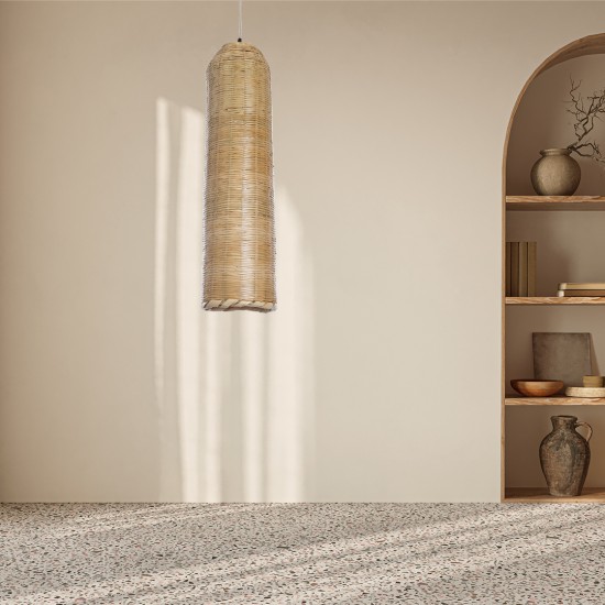 GloboStar® WAIKIKI 02349 Boho Κρεμαστό Φωτιστικό Πλέγμα Μονόφωτο 1 x E27 IP20 Μπεζ Ξύλο - Μ20 x Π20 x Υ80cm GloboStar® WAIKIKI 02349 Boho Κρεμαστό Φωτιστικό Πλέγμα Μονόφωτο 1 x E27 IP20 Μπεζ Ξύλο - Μ20 x Π20 x Υ80cm