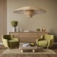 GloboStar® ZORA 02140 Boho Κρεμαστό Φωτιστικό Καμπάνα Μονόφωτο 1 x E27 IP20 Μπεζ Ύφασμα - Μ120 x Π120 x Υ40cm GloboStar® ZORA 02140 Boho Κρεμαστό Φωτιστικό Καμπάνα Μονόφωτο 1 x E27 IP20 Μπεζ Ύφασμα - Μ120 x Π120 x Υ40cm