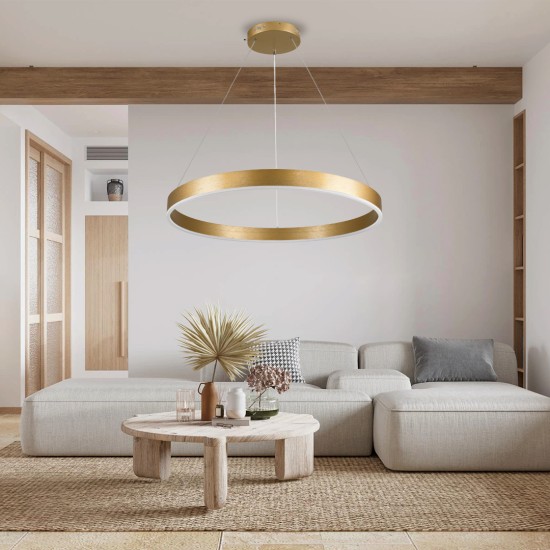GLOBOSTAR® VENOM 61181 Μοντέρνο Κρεμαστό Φωτιστικό Οροφής LED 67W 7863lm 120° AC 220-240V IP20 Ρυθμιζόμενο Λευκό CCT με Χειριστήριο από 2700K έως 6000K Dimmable - Lumileds SMD Chip - Χρυσό Βούρτσας - Μ80 x Π80 x Υ6.5cm - 3 Χρόνια Εγγύηση GLOBOSTAR® VENOM 61181 Μοντέρνο Κρεμαστό Φωτιστικό Οροφής LED 67W 7863lm 120° AC 220-240V IP20 Ρυθμιζόμενο Λευκό CCT με Χειριστήριο από 2700K έως 6000K Dimmable - Lumileds SMD Chip - Χρυσό Βούρτσας - Μ80 x Π80 x Υ6.5cm - 3 Χρόνια Εγγύηση