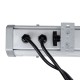 GloboStar® WASHER-DAIA S-90995 Μπάρα Φωτισμού Wall Washer LED 54W 5400lm 30° AC 230V Αδιάβροχο IP65 Μ100 x Π7.5 x Υ7cm Πολύχρωμο RGB DMX512 Display on Body - Ασημί