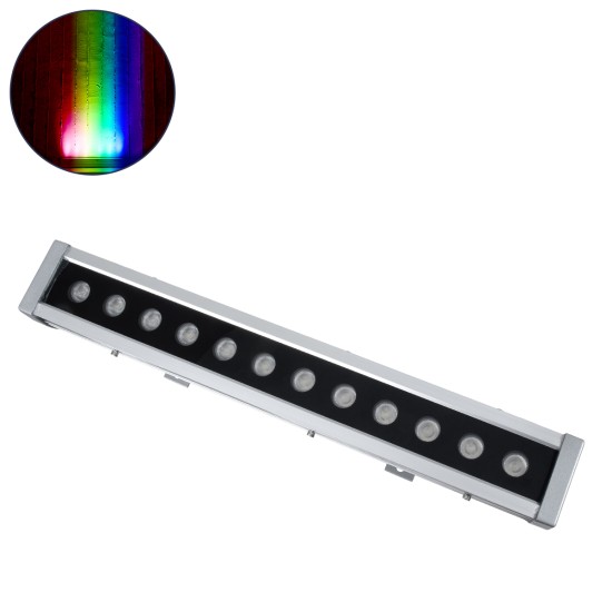 GloboStar® WASHER-DAIA S-90997 Μπάρα Φωτισμού Wall Washer LED 96W 10080lm 30° AC 230V Αδιάβροχο IP65 Μ52 x Π7.5 x Υ7cm Πολύχρωμο 4in1 RGBW DMX512 Display on Body - Ασημί GloboStar® WASHER-DAIA S-90997 Μπάρα Φωτισμού Wall Washer LED 96W 10080lm 30° AC 230V Αδιάβροχο IP65 Μ52 x Π7.5 x Υ7cm Πολύχρωμο 4in1 RGBW DMX512 Display on Body - Ασημί